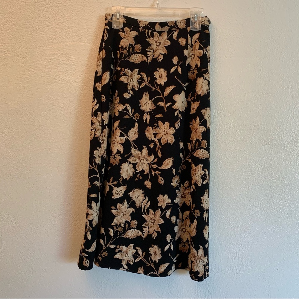 Vintage floral maxi skirt